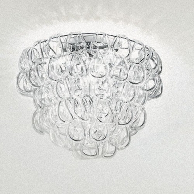 Modern Clear Ring Shaded Creative Flush Mount Ceiling Light