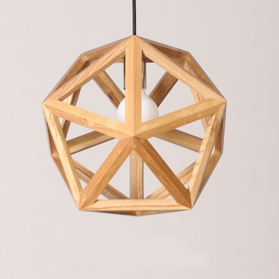 Novelty and Chic Wood Cage Large Designer Pendant Lighting
