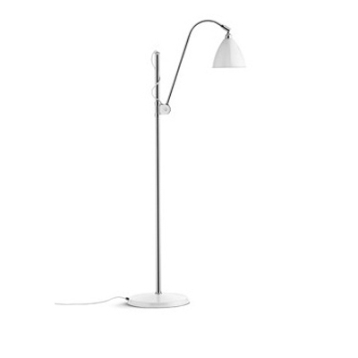 Swing Arm Design Elegant Shaded Floor Lamps in Designer Style