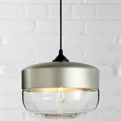 Tank Shade Champagne Socket Industrial Colored Pendant Light