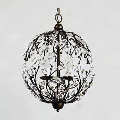Contemporary Funky Pendant Light with Crystal Leaves Capture Light and Elegance Create Fun Atmosphere