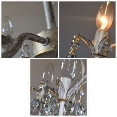 Dazzle Your Guests with Splendid Wrought Iron Crystal Chandelier