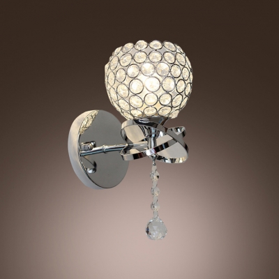 Dazzling Crystal and Chrome Make Wall Sconce Brilliant Addition to Your Home