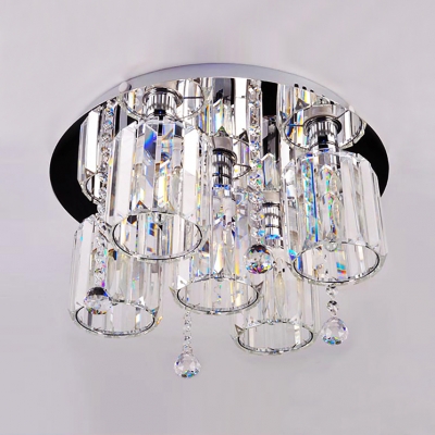Featuring Stylish Design with Contemporary Crystal Shapes Creating Breathtaking Exquisite Ceiling Light