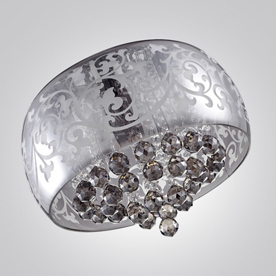 Functional and Beautiful Bowl Shade Cluster of Crystal Balls Falling 15.7