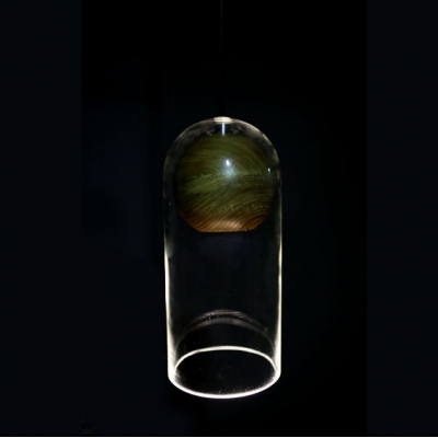 Long Shape Clear Glass Mini Pendant Light