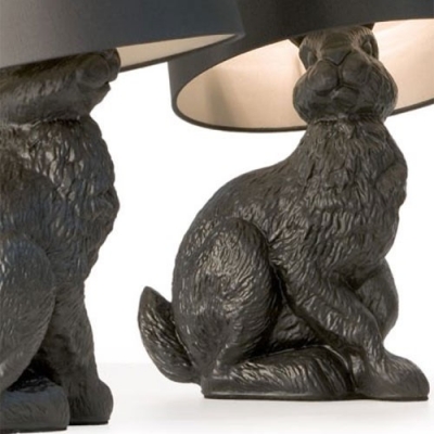Rabbit Table Lamp by Designer Lighting in Black