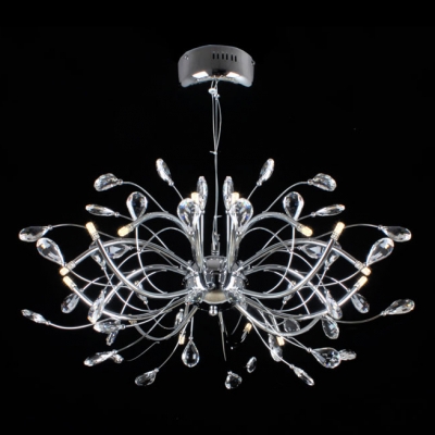 Whimsical Chandelier in Brilliant Design Made from Stainless Steel Shaped in Branch Image