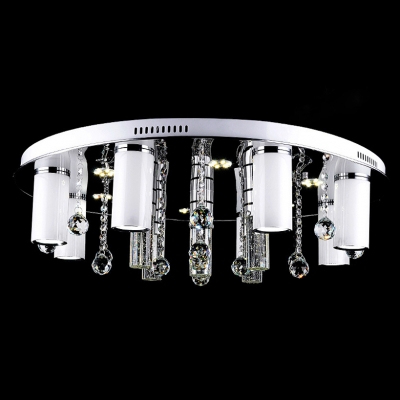 Bold and Elegant LED Flush Mount Ceiling Light Shine with Bright Crystals