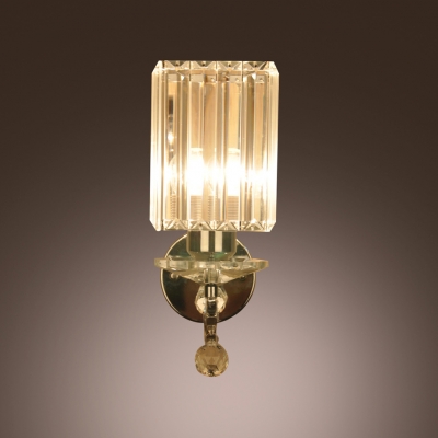 Crystal Glass and Contemporary Look of  Dazzling Wall Sconce Add Elegance to Any Area.