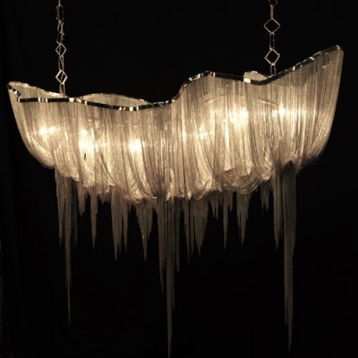 Large Ship Shape Designer Lighting Chain Hanging Suspension Pendant