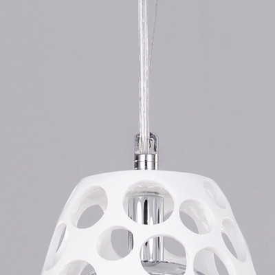 Long Resin Out shade Suspension Pendant ,One-light