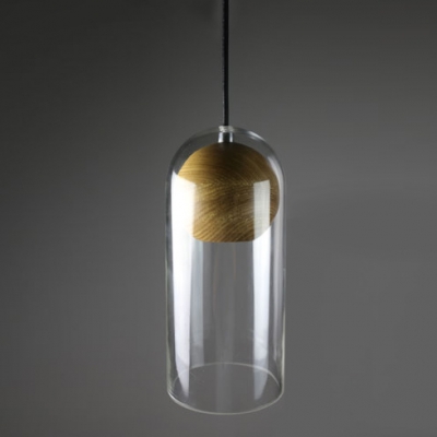 Long Shape Clear Glass Mini Pendant Light