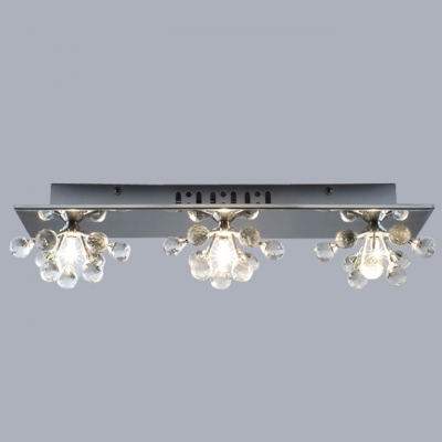 Make Your Surroundings Enticing With Modern Wall Sconce Features Chrome Finish and Crystal Balls