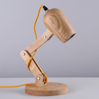 Novelty Dog Shaped Wood Designer Table Lamp For Kids Room