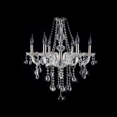 Stunning Hand-Cut Clear Crystal Chains and Pendaloques Splendid Chandelier