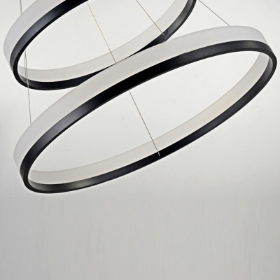 Three Tiers Modern Concise LED Round Pendant