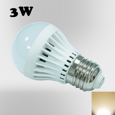 220V 180°SMD2835 PC Warm White  E27 3W LED Globe Bulb