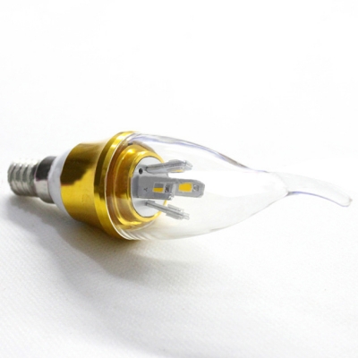 AC85-265V 10Pcs  Warm White E14-5730 5W LED Candle Bulb
