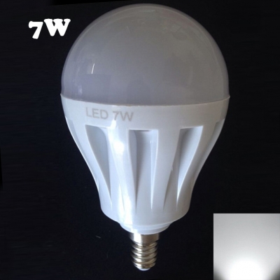 Cool White Light 27Leds 180° E14 7W  Globe Bulb