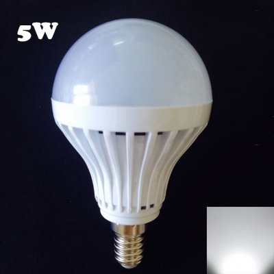 E14 180° 27Leds  5W Cool White Light Globe Bulb