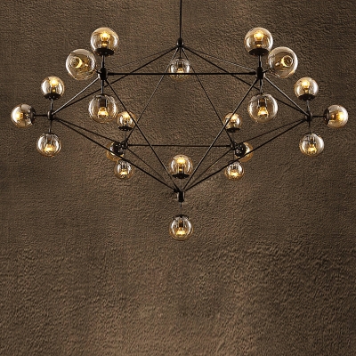 Contemporary Chandelier Globe 21-Light