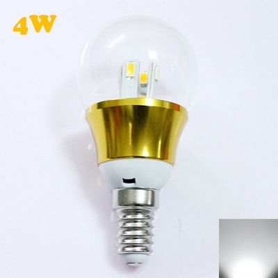 6000K 4W 85-265V E14 Mini LED Ball Bulb  in Gold Fiinish