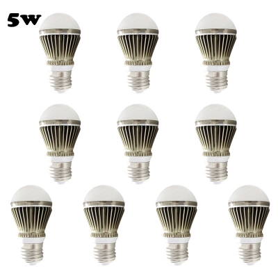 10Pcs Brown 300lm E27 5W Warm White Light