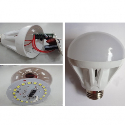220 E27 3W SMD2835 Warm White Light Ball Bulb