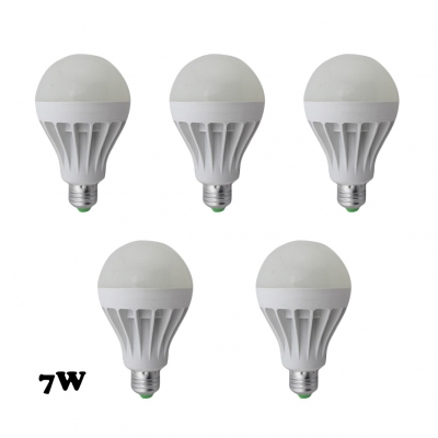 Cool White 7W 5Pcs E27 350lm 5730SMD LED Globe Bulb