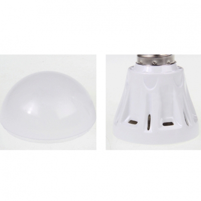 Plastic 2835SMD E27 3W Cool White  LED Globe Bulb