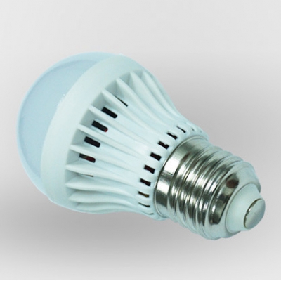 LED Globe Bulb 220V 180°SMD2835 PC Cool White  E27 3W