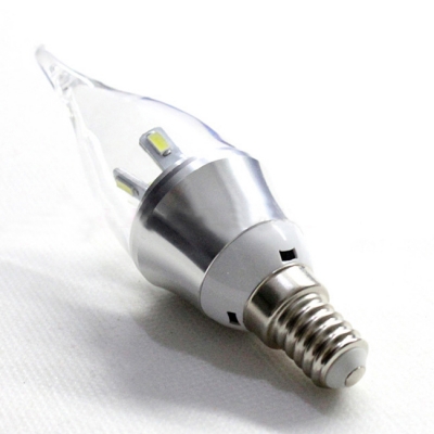5730SMD Warm  White E14 AC85-265V 5W LED Candle Bulb