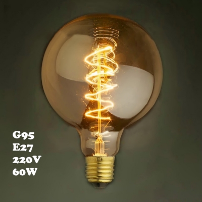 LOFT G95 95*140mm 220V  E27 60W Edison Bulb