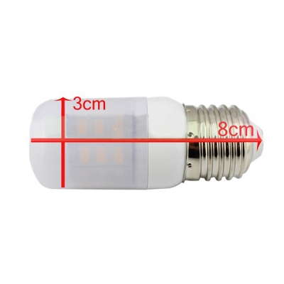 White 300lm 220V 3.6W LED Bulb E27 6000K