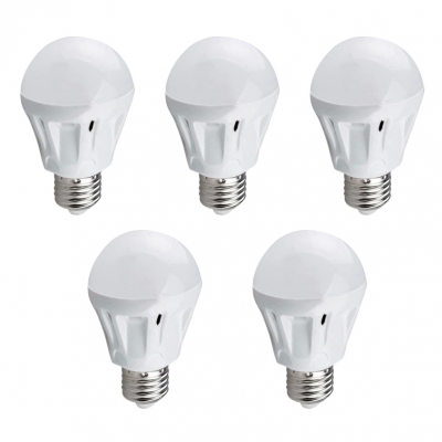 

5Pcs 7W 220 E27 SMD2835 Cool White Light Ball Bulb