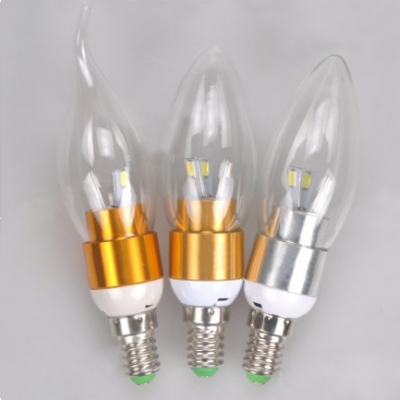 Cool White Golden E14 5W 85-265V LED Candle Bulb