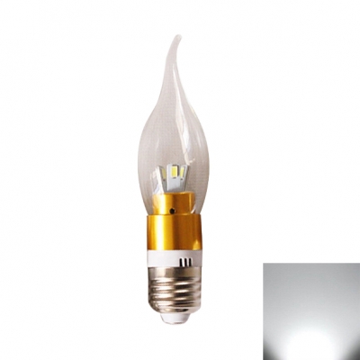 360° 240lm E27 Candle Bulb 3W Golden  Cool White