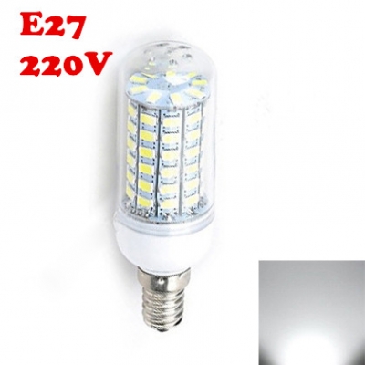 6500K 220V E27 6W Clear LED Corn Bulb