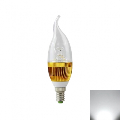 E14 3W Golden Candle Bulb 6000K 180lm 85-265V