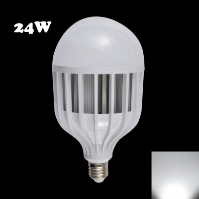 E14 24W 72Leds  6000K LED Globe Bulb PC Material