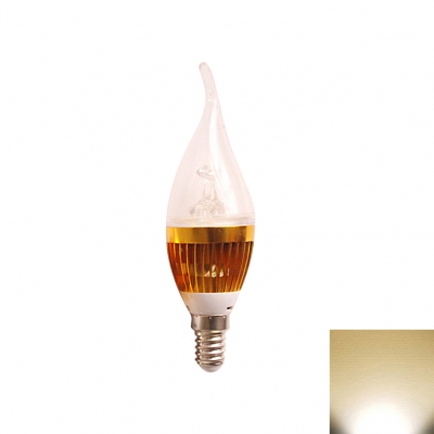 

5W Golden 180 Warm White LED E14 Candle Bulb, HL388981