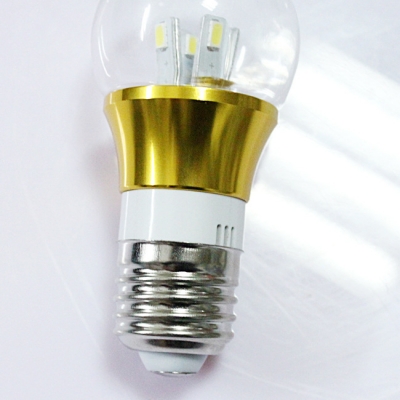 6000K 300lm 5W 85-265V E27 Mini LED Ball Bulb  in Gold Fiinish