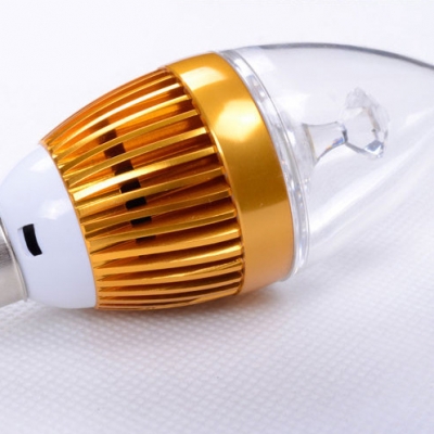 85-265V 180lm  E14 3W Golden Candle Bulb