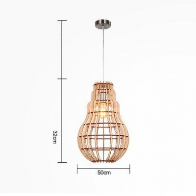 Gourd Shaped 19.6”Wide Large Designer Pendant Light Add Natural Feel to Your House