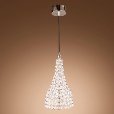 Brilliant and Striking Clear Crystals Accented Mini Pendant Lighting