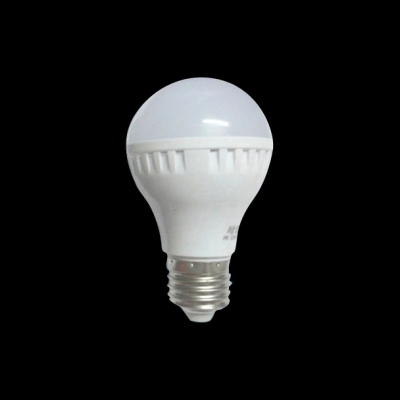 White PC E27 3W LED Globe Bulb 240lm 6000K