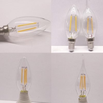 Cool White Light E14 4W LED Edison Bulb Candle