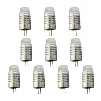 10Pcs Mini G4 12V 1.5W LED Bulb in Cool White Light