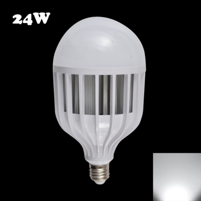 120 72Leds E27 24W 6000K LED Globe Bulb PC Material